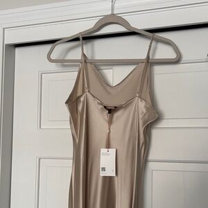 New never worn quince silk maxi slip dress